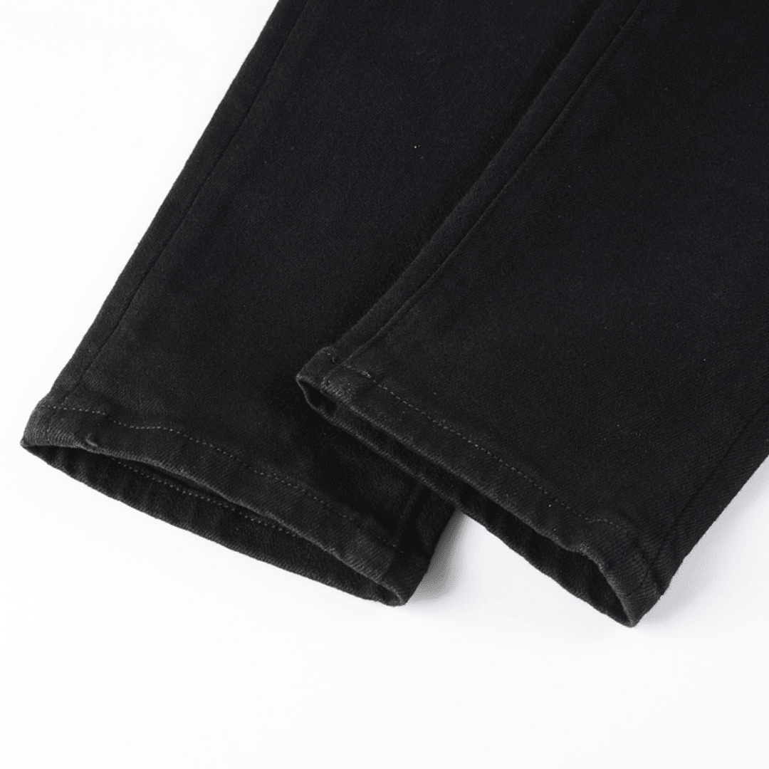 Amr Black Patch Ripped Jeans - BabyLuxee.de
