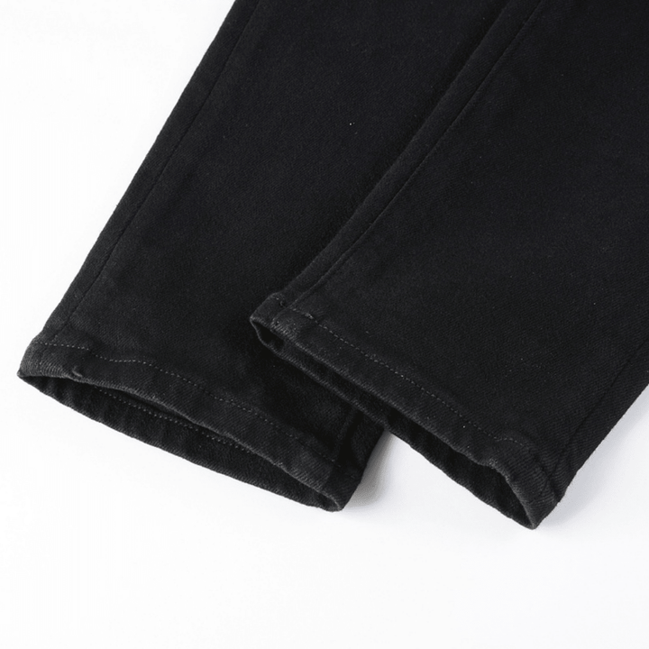 Amr Black Patch Ripped Jeans - BabyLuxee.de