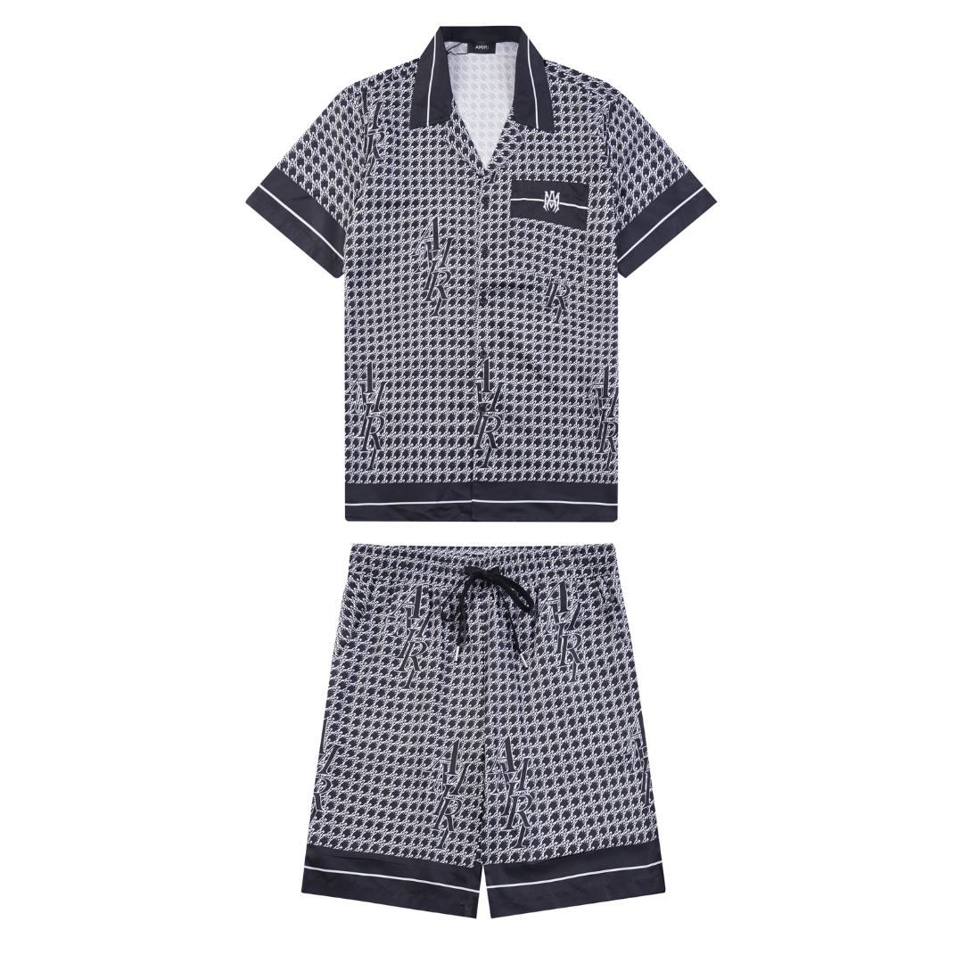 Amr Staggard Silk Short Set - Nov - ell - fas - ion