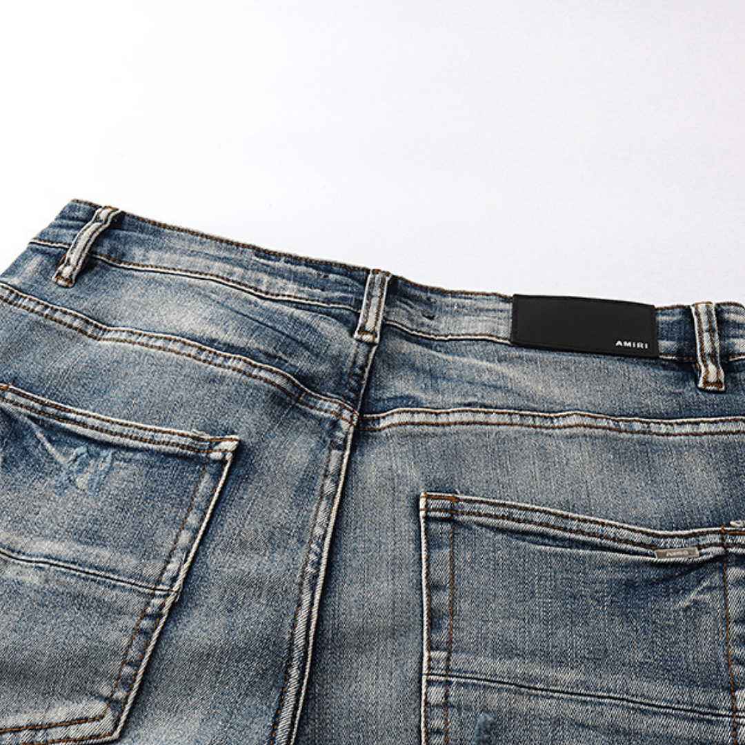 Amr White Logo Jeans - BabyLuxee.de