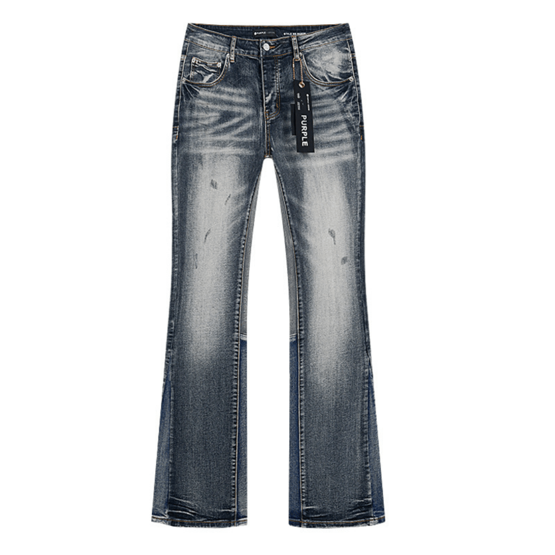 Purple Flared Jeans - Nov - ell - fas - ion