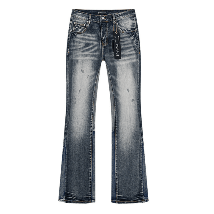Purple Flared Jeans - Nov - ell - fas - ion