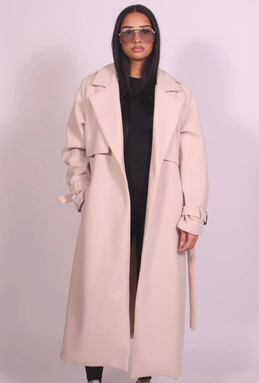 WINTER TRENCH CREAM - Nov - ell - fas - ion