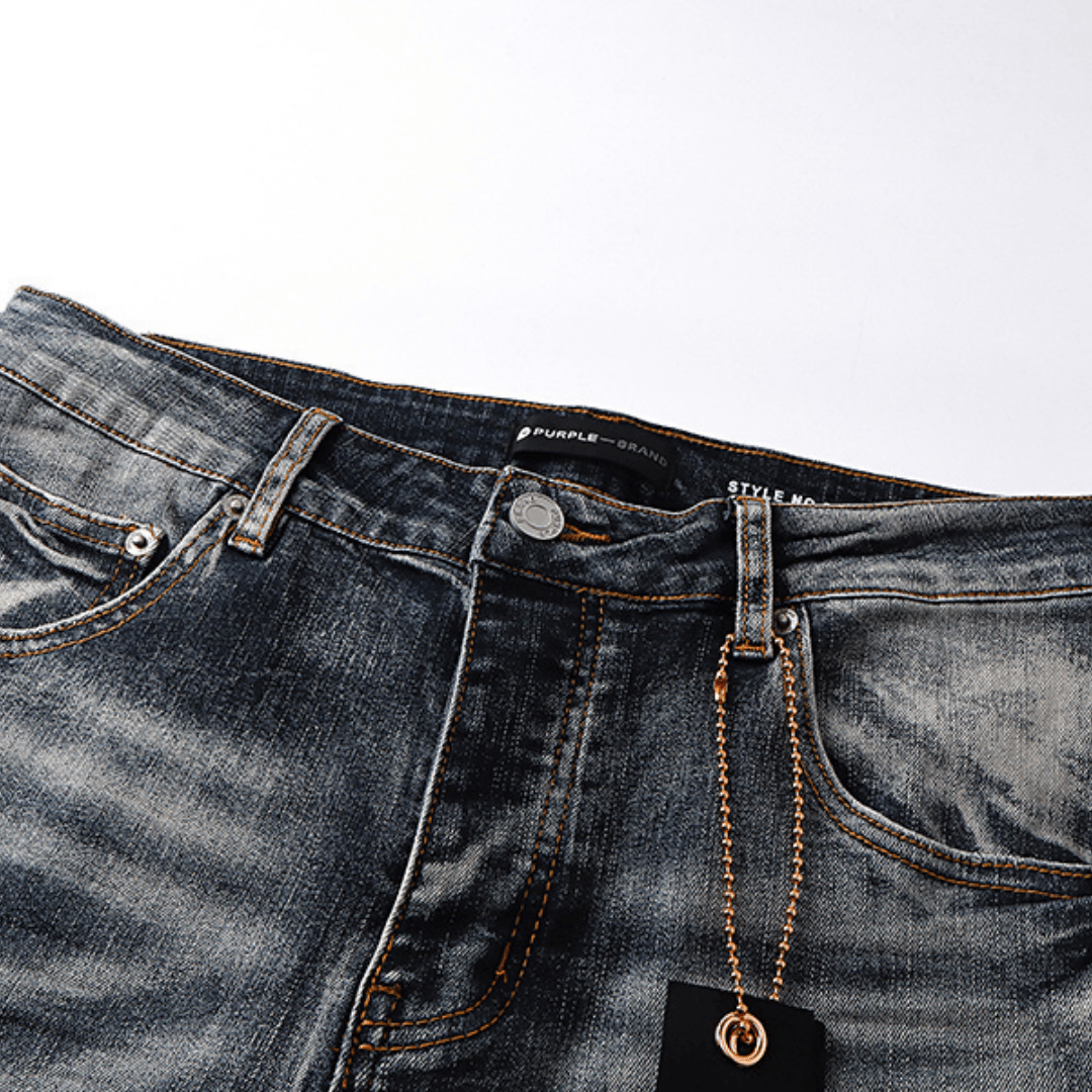 Purple Flared Jeans - Nov - ell - fas - ion