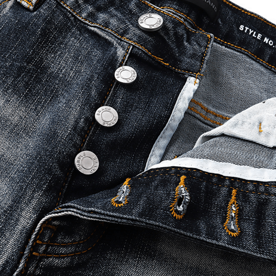 Purple Flared Jeans - Nov - ell - fas - ion