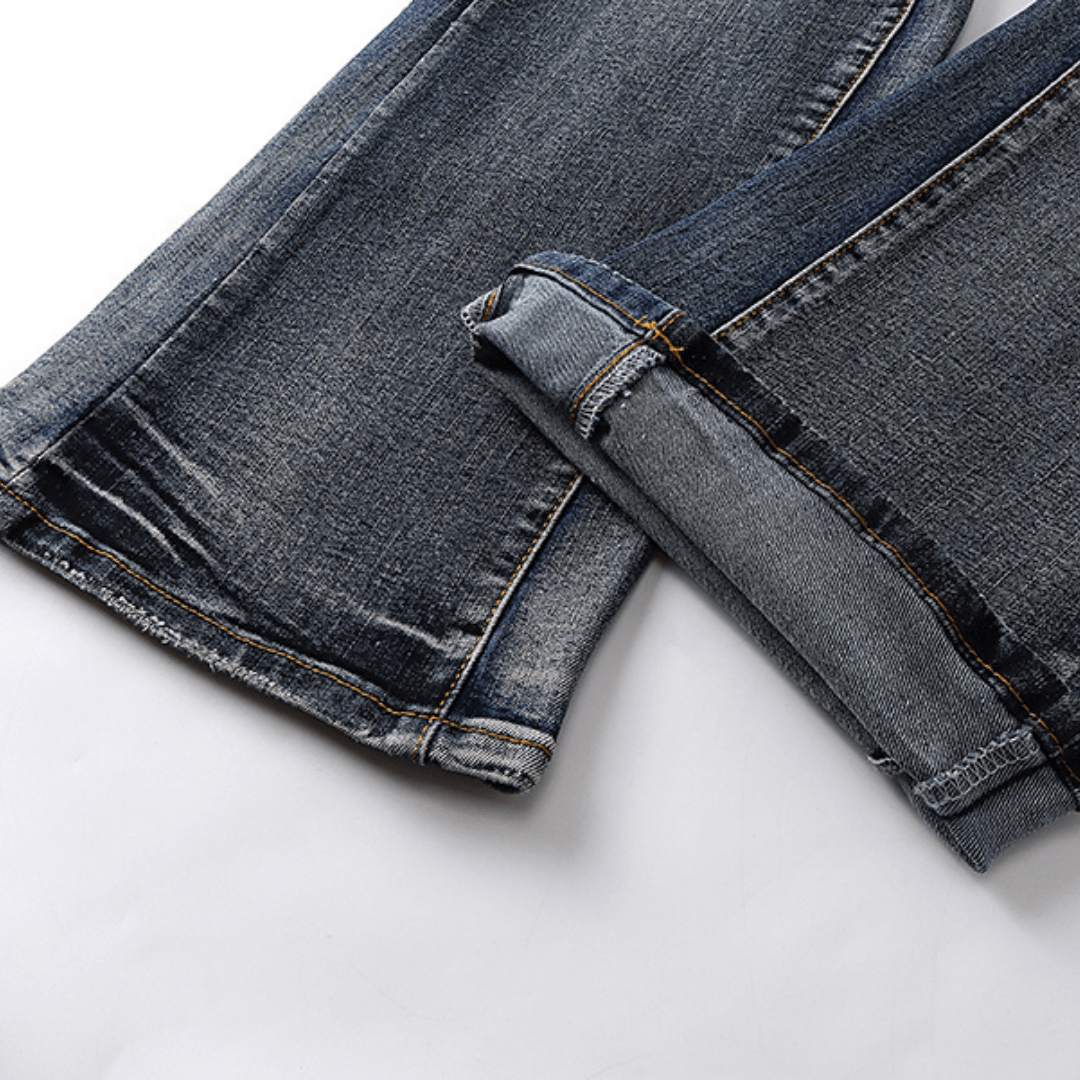 Purple Flared Jeans - Nov - ell - fas - ion