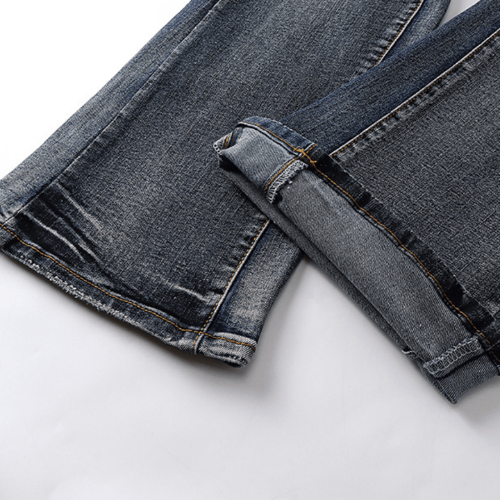 Purple Flared Jeans - Nov - ell - fas - ion