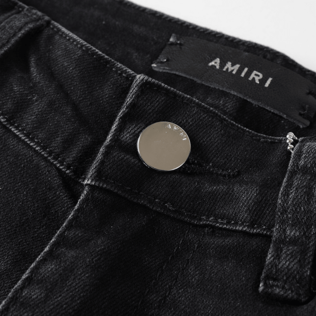 Amr Navy Blue Star Patch Jeans - BabyLuxee.de