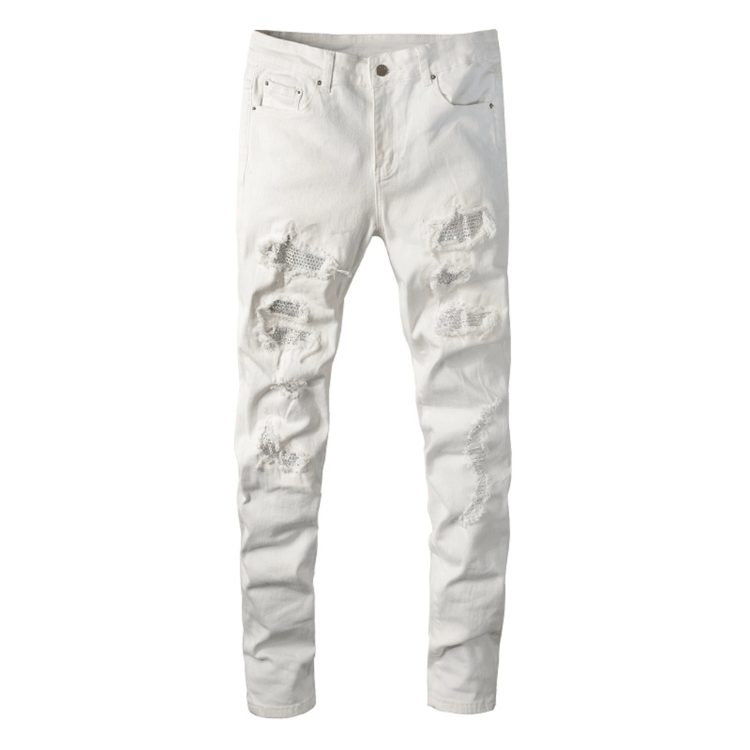 Amr White Jeans - Nov - ell - fas - ion