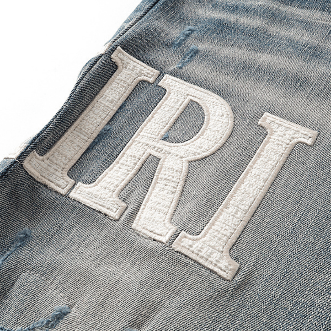 Amr White Logo Jeans - BabyLuxee.de