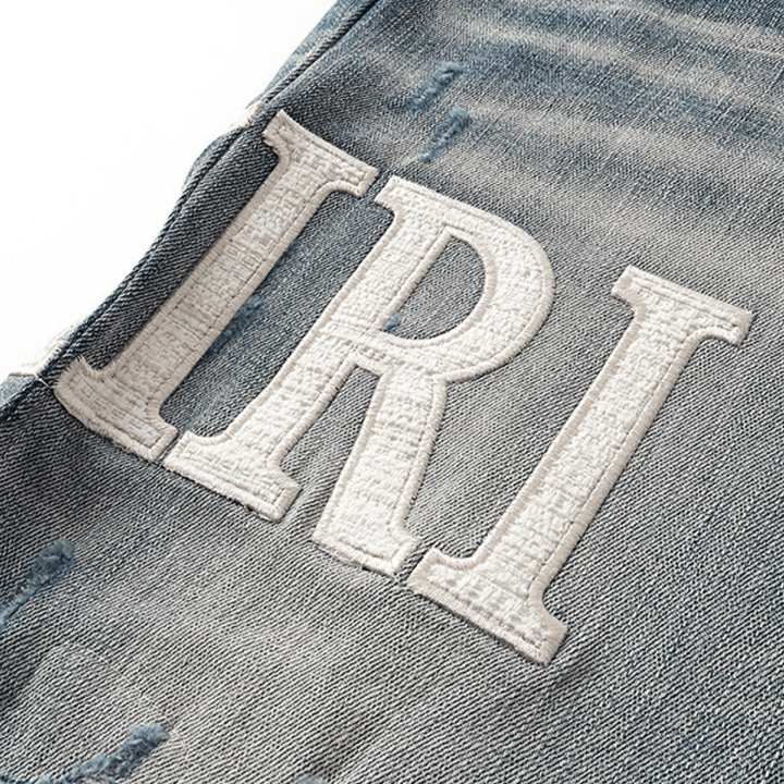 Amr White Logo Jeans - BabyLuxee.de