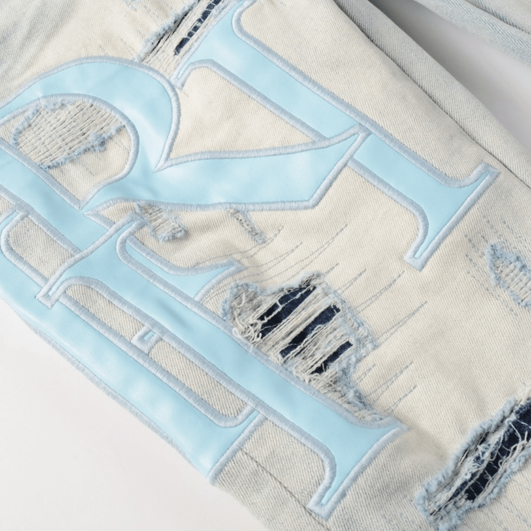 Amr Staggered Light Blue Jeans - BabyLuxee.de