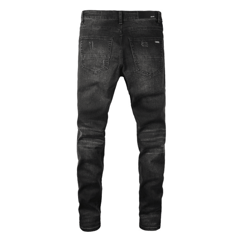 Amr Bandana Black Patch Jeans - Nov - ell - fas - ion