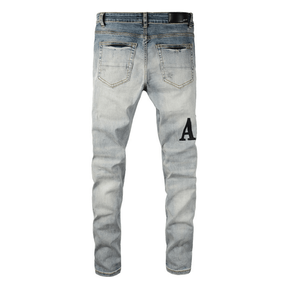 Amr Black Logo Jeans - BabyLuxee.de