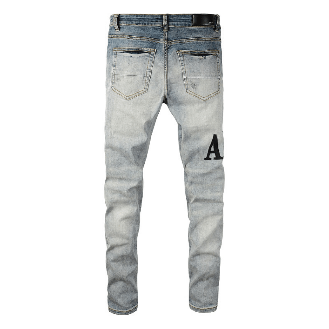 Amr Black Logo Jeans - BabyLuxee.de