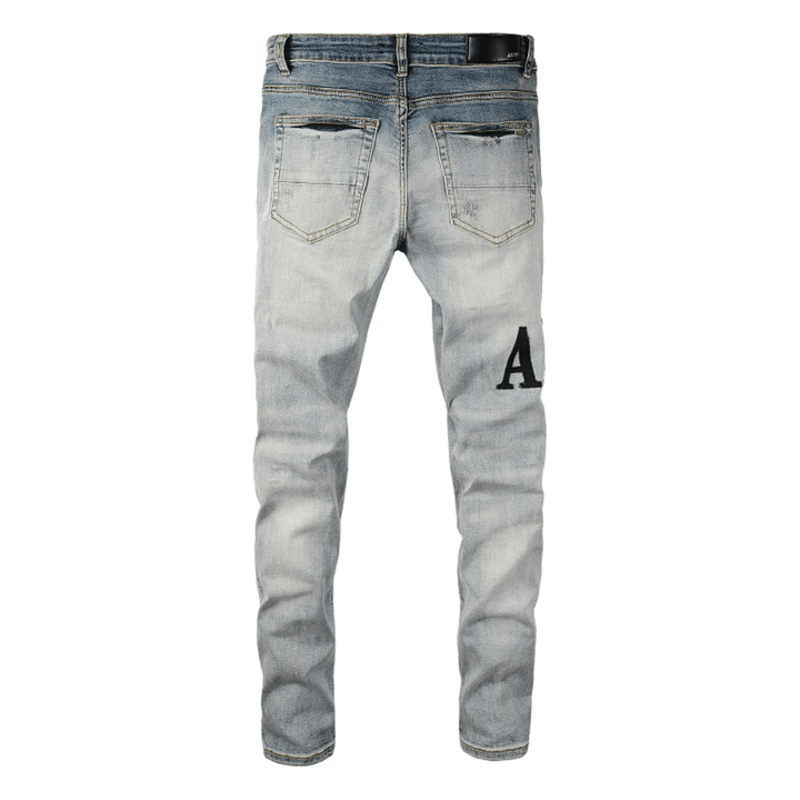 Amr Black Logo Jeans - BabyLuxee.de