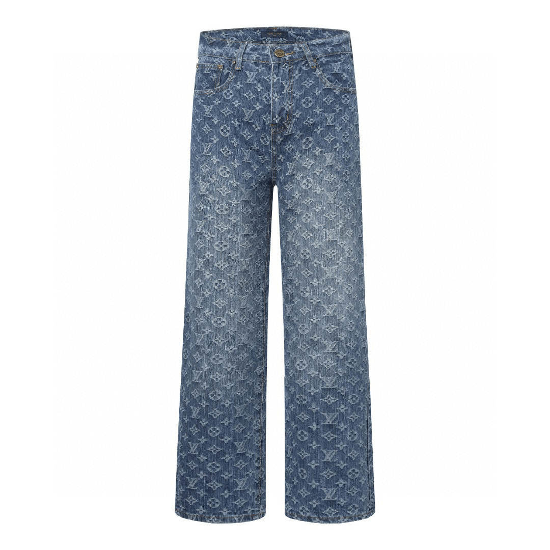 LV Monogram Jeans - Nov - ell - fas - ion