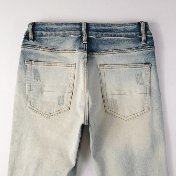 Amr Gradient Diamond Patch Jeans - BabyLuxee.de