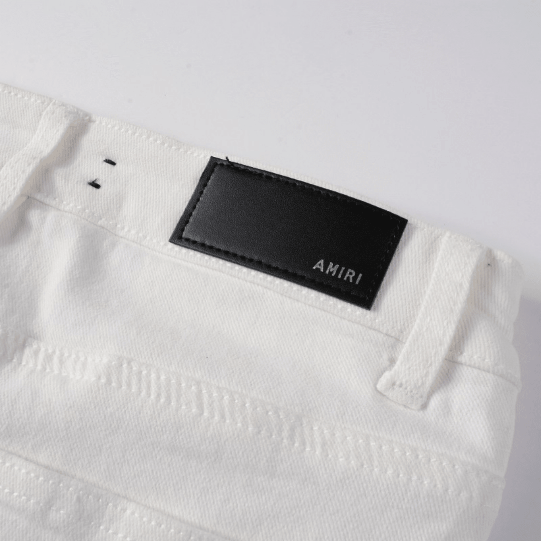 Amr White Ripped Jeans - BabyLuxee.de