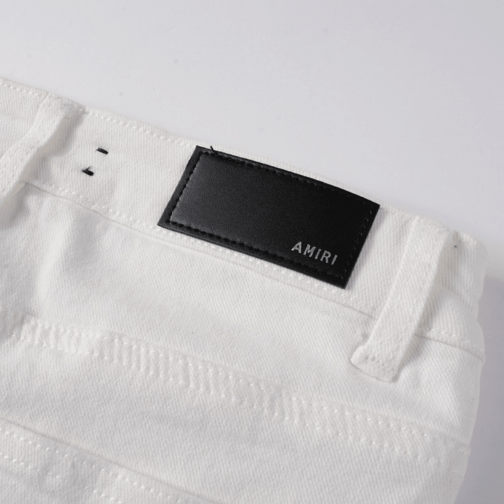 Amr White Ripped Jeans - BabyLuxee.de