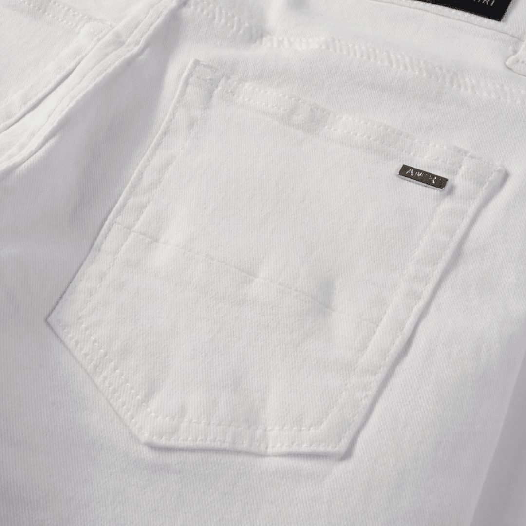 Amr White Ripped Jeans - BabyLuxee.de