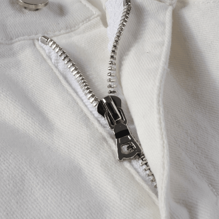 Amr White Ripped Jeans - BabyLuxee.de