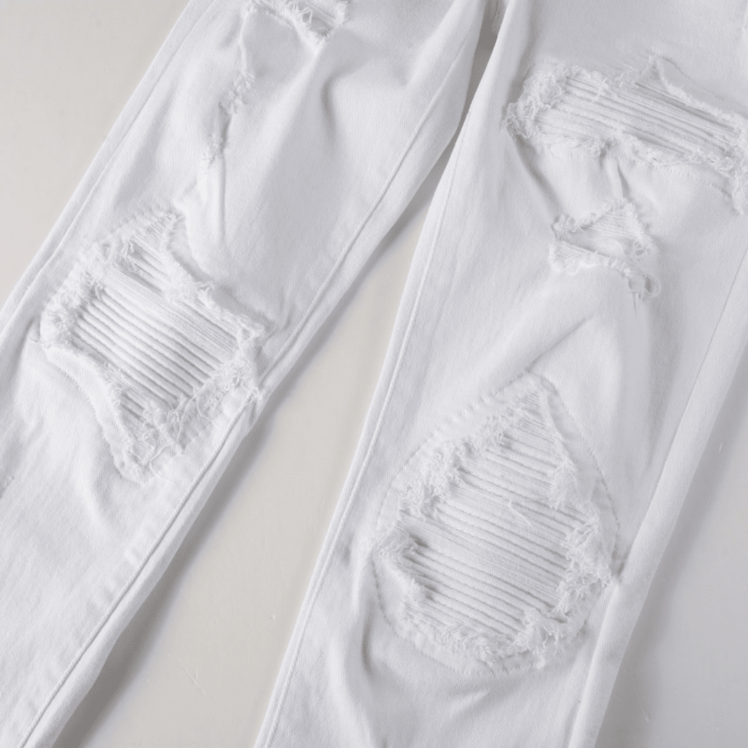 Amr White Jeans - Nov - ell - fas - ion