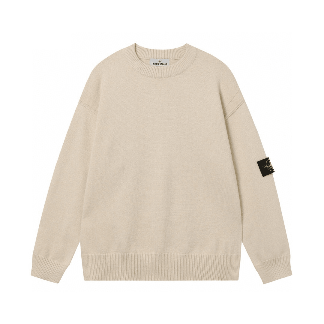 Stone Monogram Sweater - Nov - ell - fas - ion