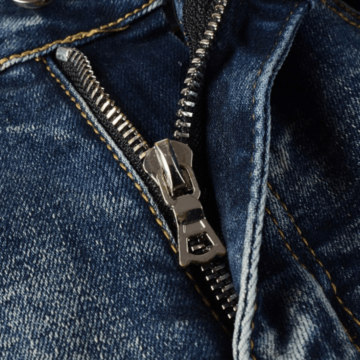 Amr Blue Patch Jeans - BabyLuxee.de