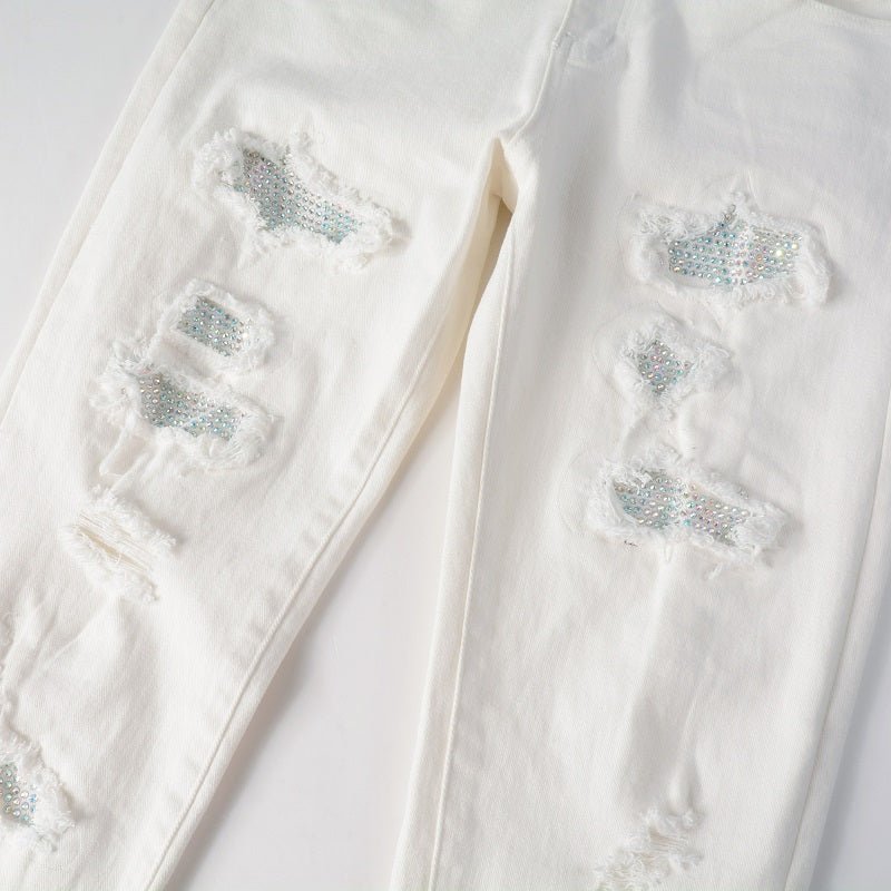 Amr White Jeans - Nov - ell - fas - ion