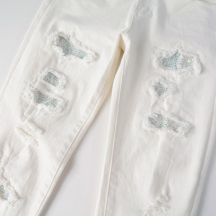 Amr White Jeans - Nov - ell - fas - ion