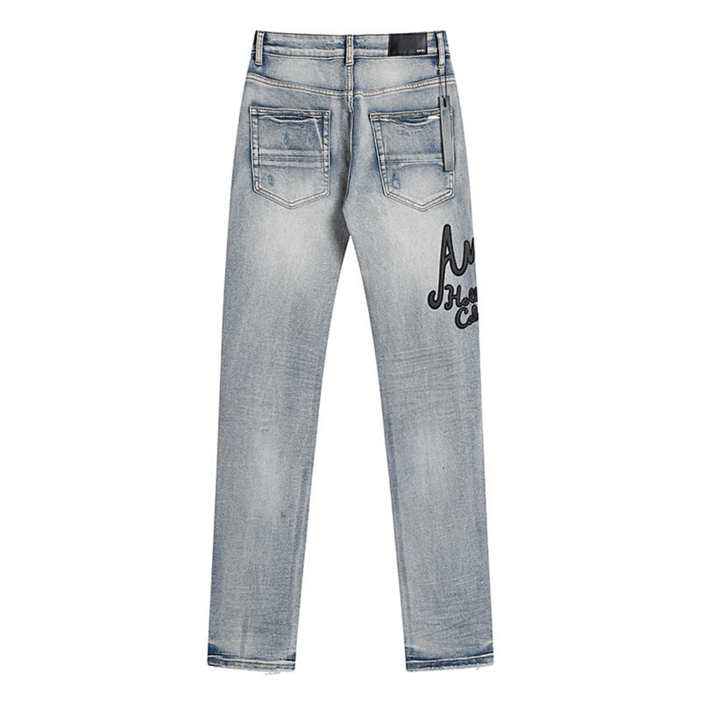 Amr Logo Staggered Jeans - BabyLuxee.de