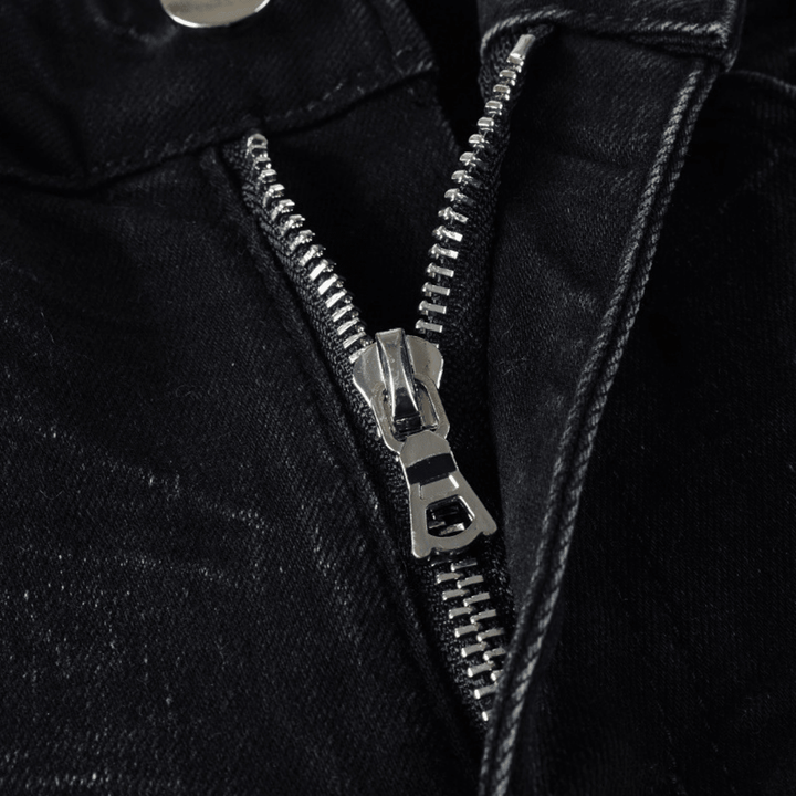 Amr White Logo Distressed Jeans - BabyLuxee.de
