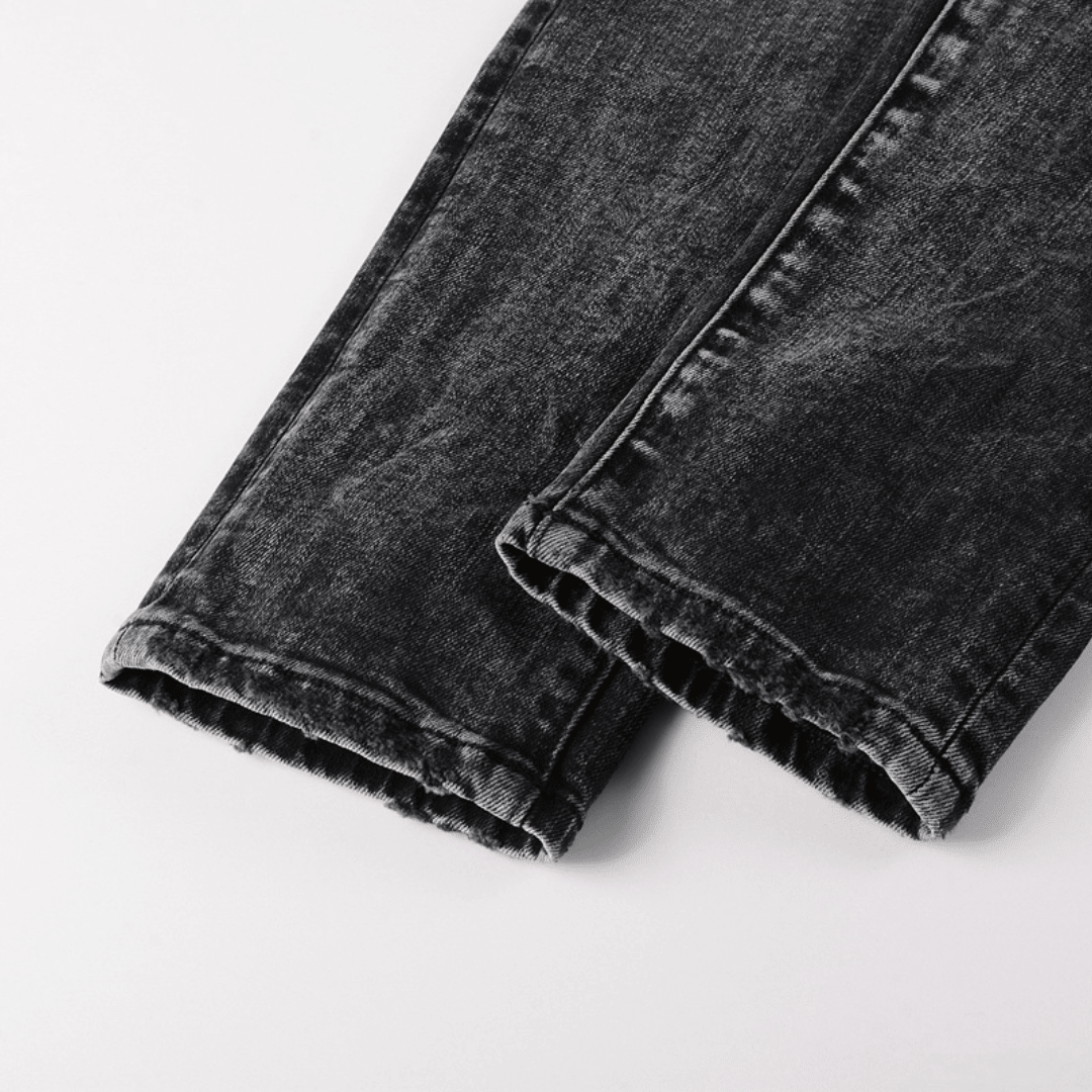 Purple Gradient Black Jeans - Nov - ell - fas - ion