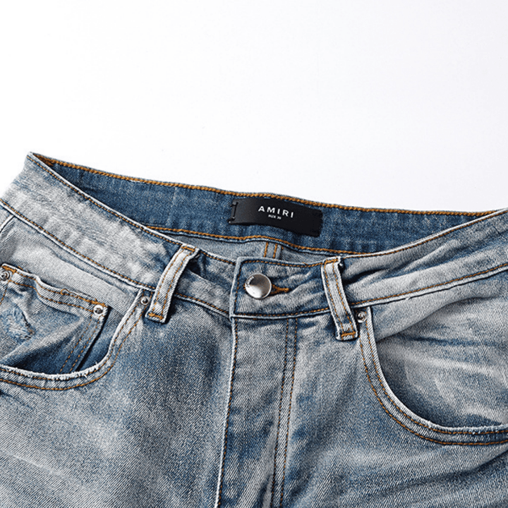 Amr Logo Staggered Jeans - BabyLuxee.de