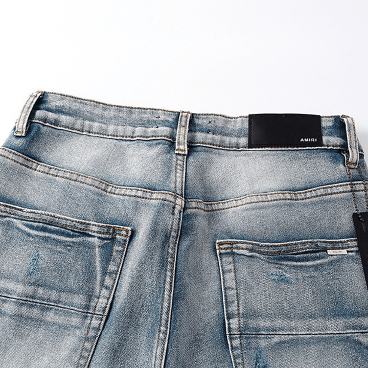 Amr Logo Staggered Jeans - BabyLuxee.de