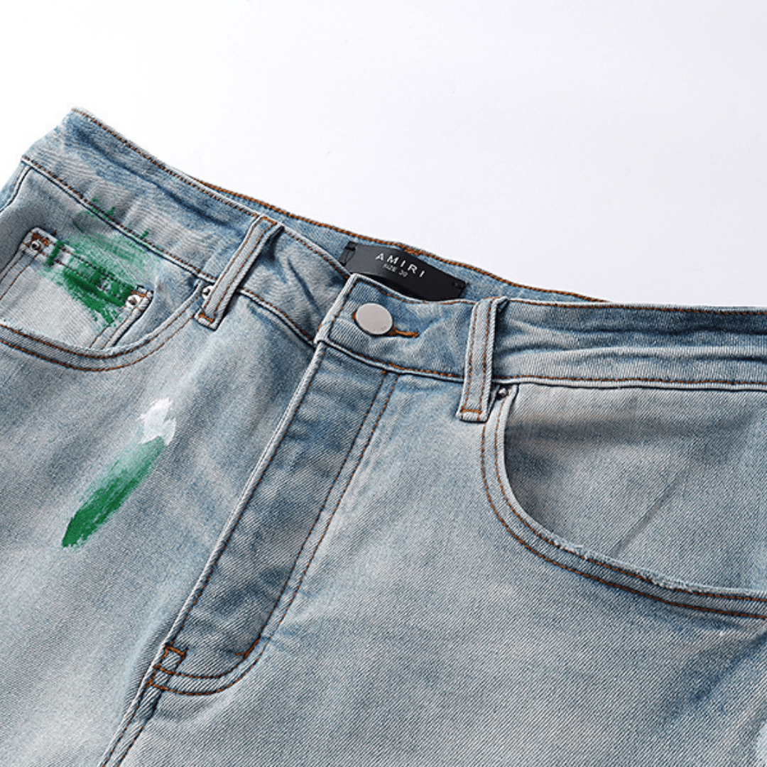 Amr Staggered Blue Jeans - BabyLuxee.de