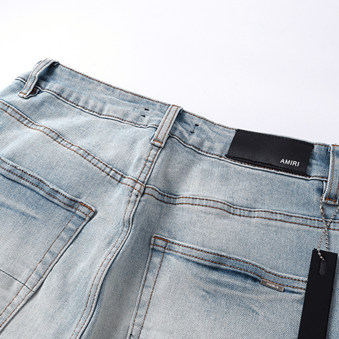 Amr Staggered Blue Jeans - BabyLuxee.de