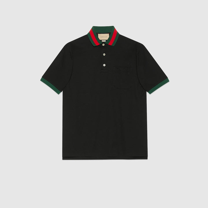 Cotton piqué polo shirt