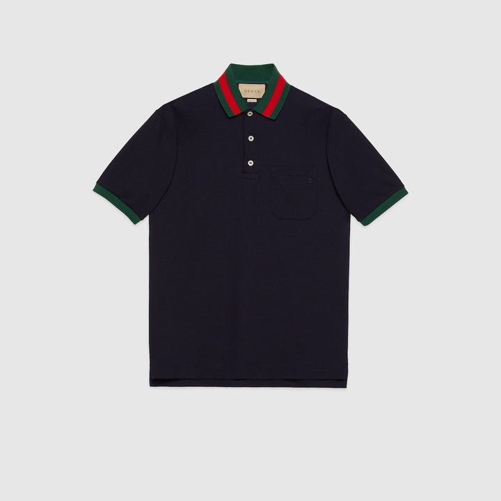 Cotton piqué polo shirt