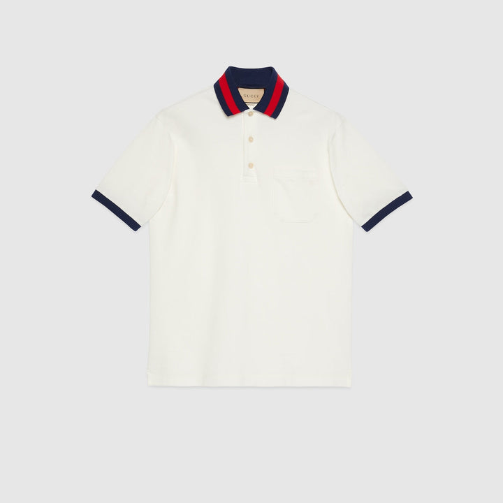 Cotton piqué polo shirt