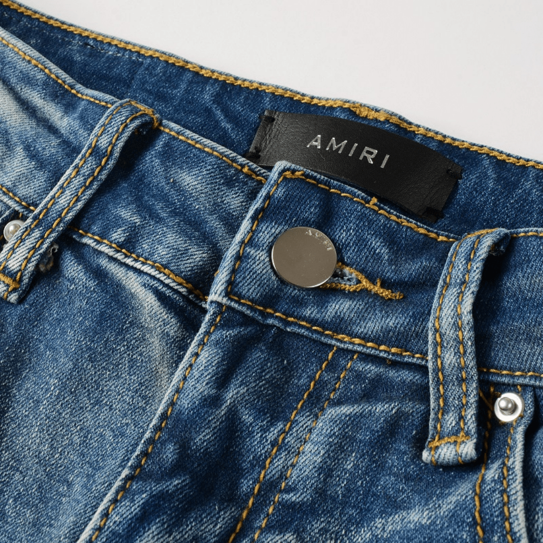 Amr White Logo Jeans - BabyLuxee.de