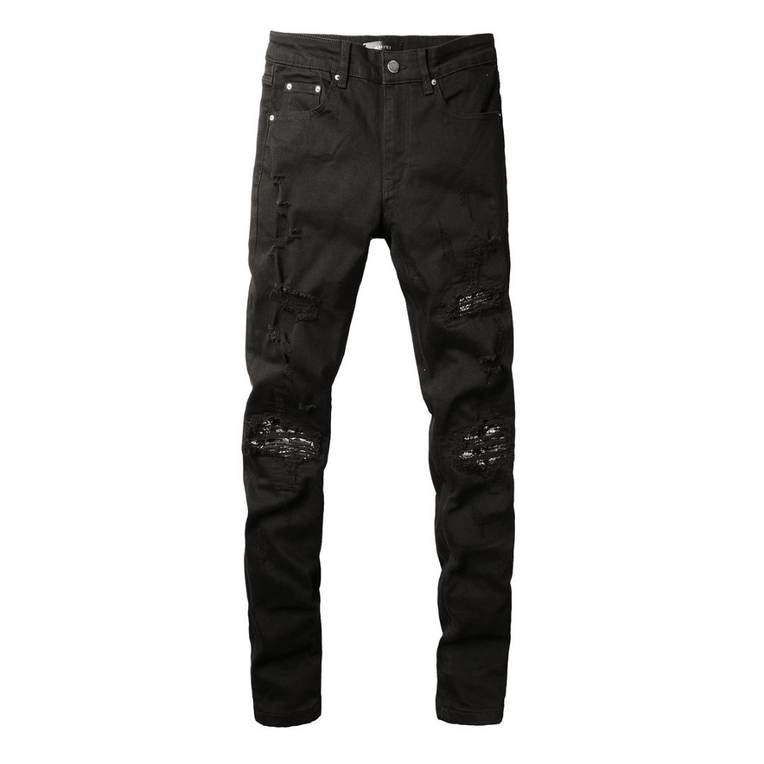 Amr Bandana Black Ripped Jeans - BabyLuxee.de