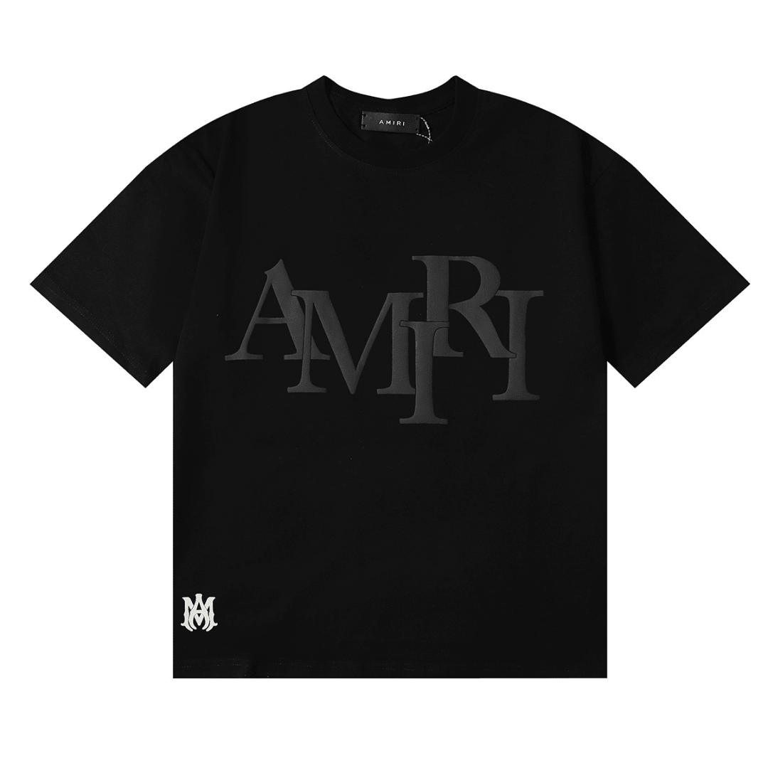 Amr Staggered Logo T-shirt - Nov - ell - fas - ion