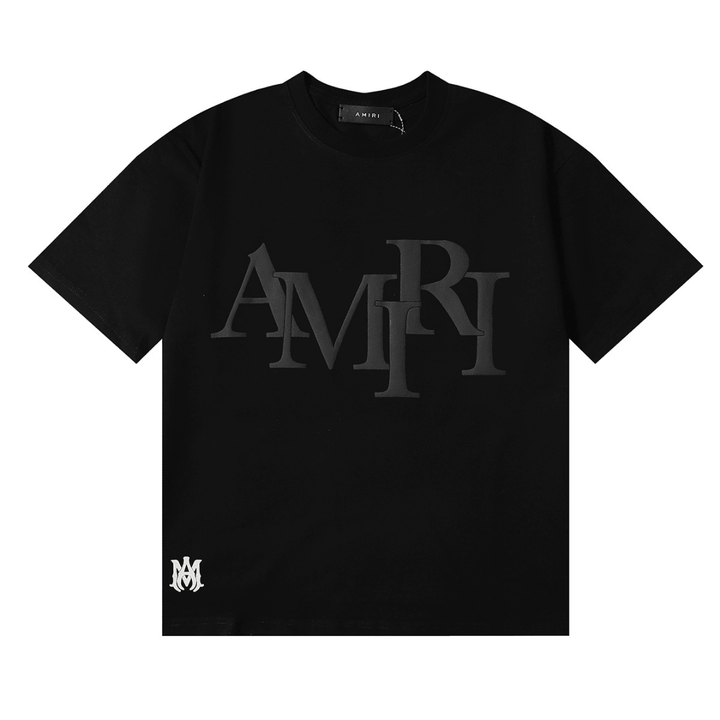 Amr Staggered Logo T-shirt - Nov - ell - fas - ion