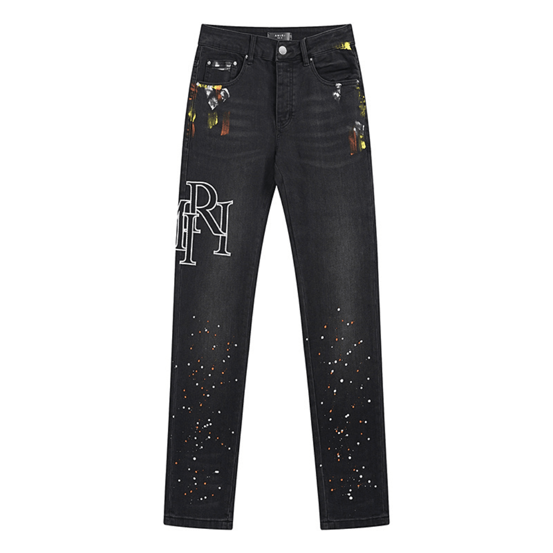 Amr Staggered Logo Jeans - BabyLuxee.de