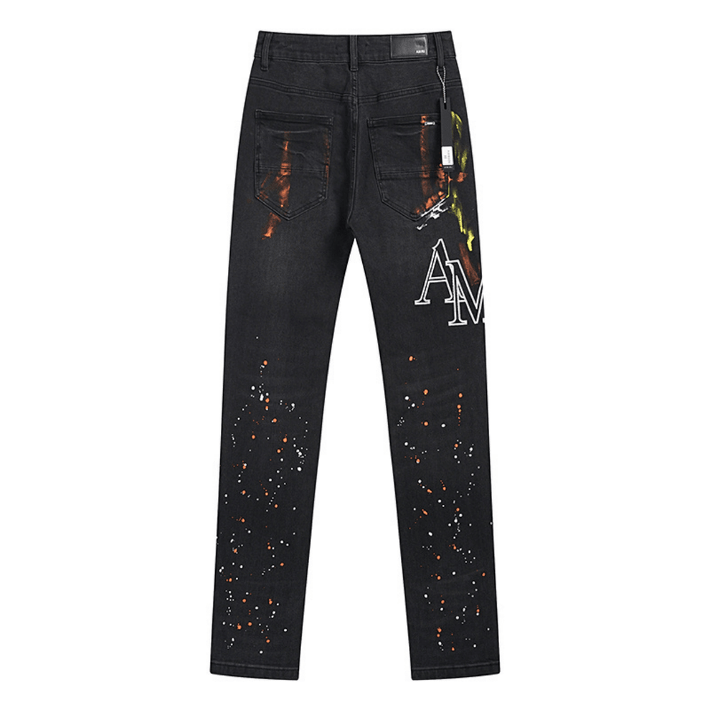 Amr Staggered Logo Jeans - BabyLuxee.de
