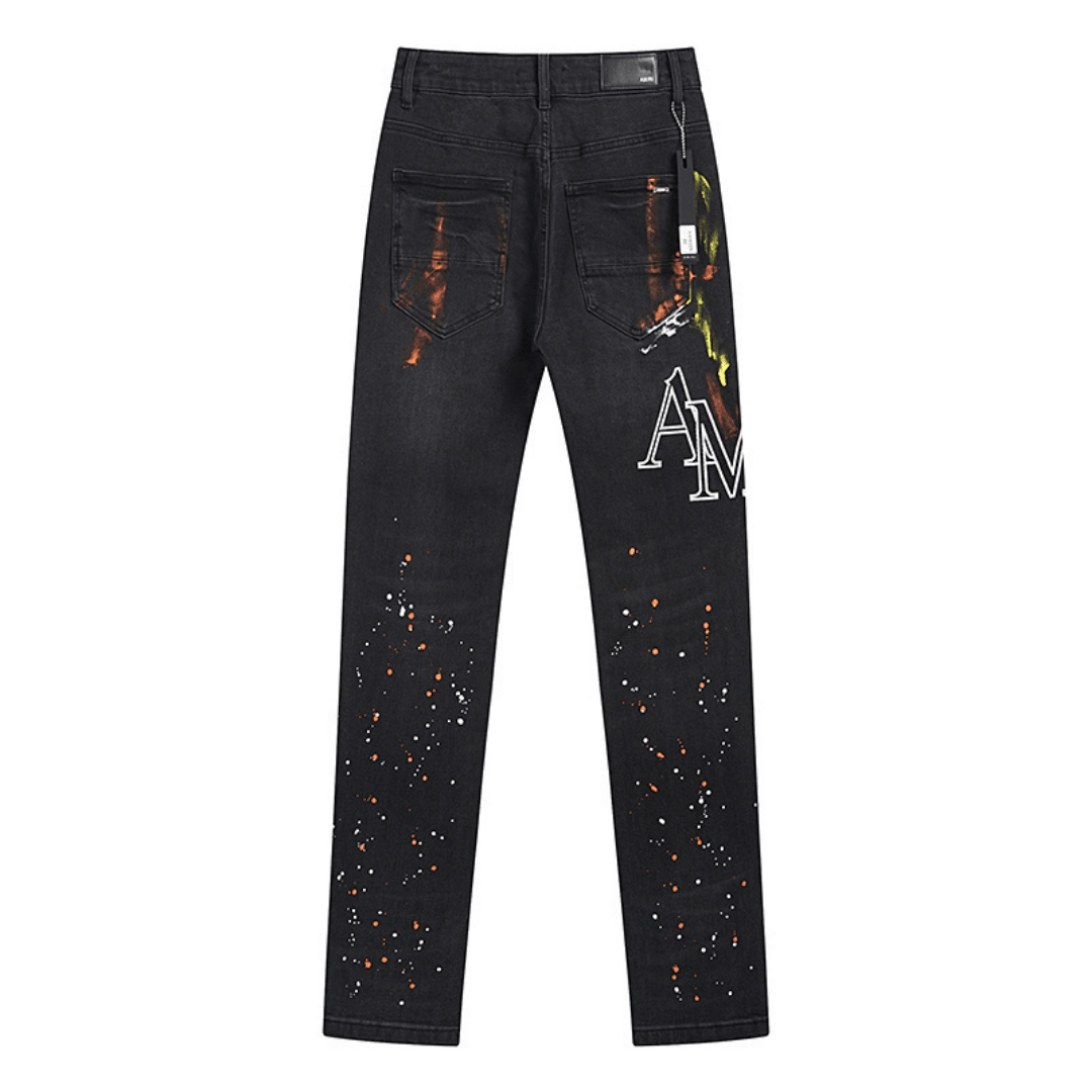 Amr Staggered Logo Jeans - BabyLuxee.de