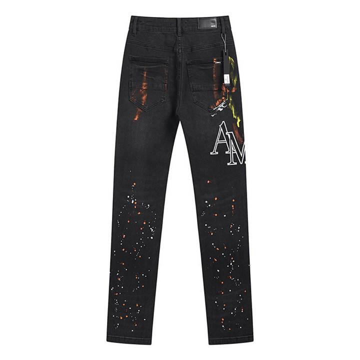 Amr Staggered Logo Jeans - BabyLuxee.de
