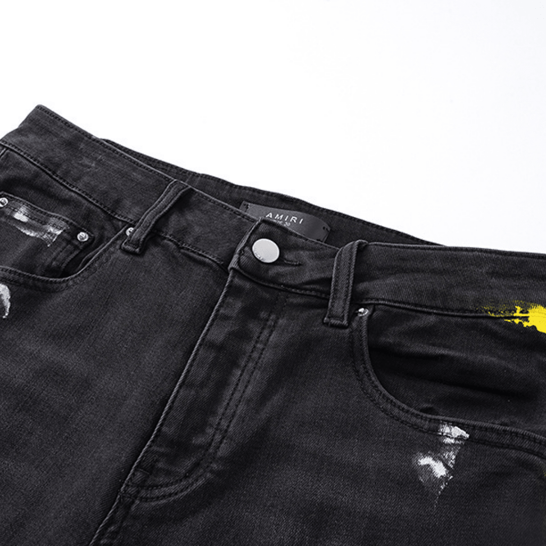 Amr Staggered Logo Jeans - BabyLuxee.de